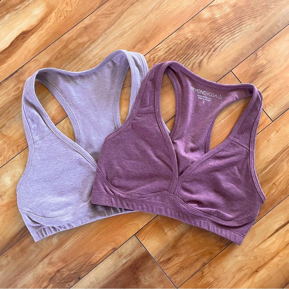 Beyond Yoga Space Dye “lift your spirits” Bra Duo